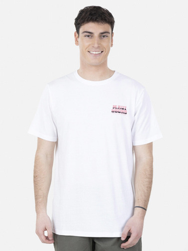 Polera Brake Wave Ss Tee Hombre Blanco Maui And Sons