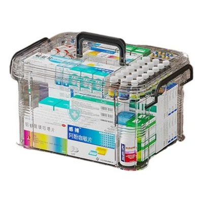 Botiquín Caja Organizadora Transparente 2 Niveles 5.5 L | Envío gratis