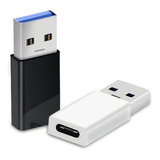  Adaptador Tipo C Hembra Usb 3.0 Datos Y Carga 2 Piezas