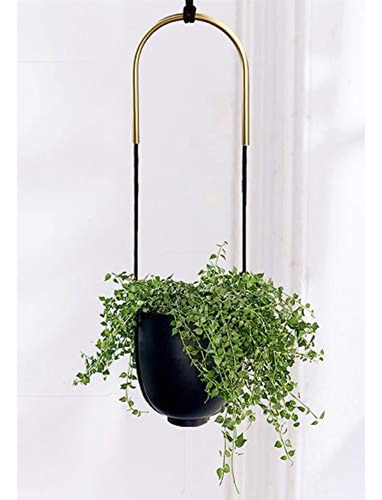 Maceta Colgante De Metal Para Plantas De Interior Y Exterior