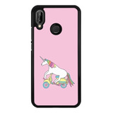 Funda Protector Para Huawei Unicornio Moda Mujer Bonito 3