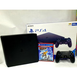 Playstation 4 Ps4 Slim 500 Gb Com Caixa N.f. Play 4 Sony