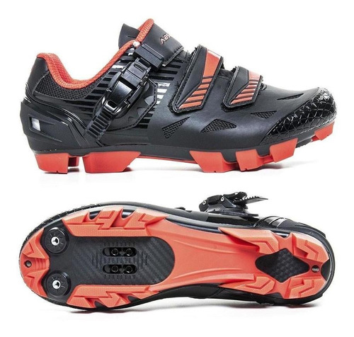 Sapatilha Mtb Absolute Wild Preto/vermelho