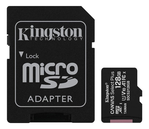 Kingston Microsdhc 128gb Clase 10, Uhs-i, U1, V10