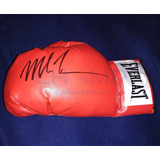 Guante Autografiado Mike Tyson Box Boxeo Everlast Iron Red