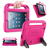 Funda Para iPad 2, 3, 4 Antigolpes, Con Función Atril/rosado