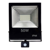 Foco Led Con Sensor De Movimiento 50w Ip66 Para Exterior