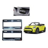 Porta Placas Mini Cooper Tapa Entidad Solo Numeros Europeo