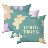 Kit 3 Capas Almofadas Decorativas Good Times 45x45 Id Decor