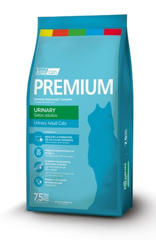 Alimento Vital Cat Premium Urinary Gato De 7.5kg