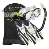 Set De Snorkeo Us Divers Snorkel Visor Aletas Y Mochila L Xl