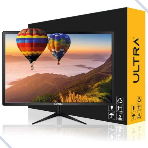 Monitor Ultra Led 19  60hz Hd Hdmi Vga Wide Preto 110v/220v