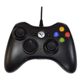 Control Alambrico Negro Compatible Con Xbox 360