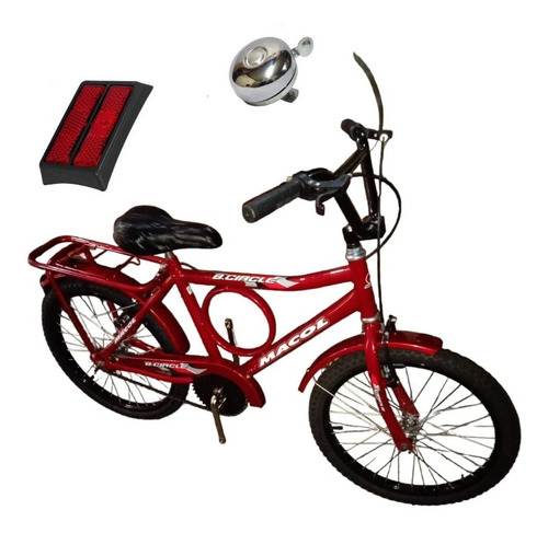 Bicicleta Aro 20 Barra Circular Preta Infantil