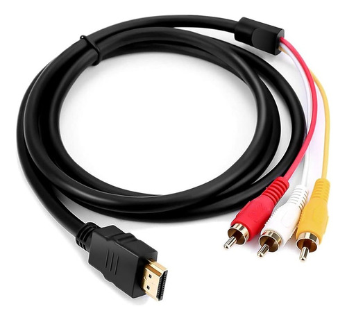 Cabo Hdmi X Rca Av Para Tv Antiga Tubo Monitor C/ Conversor