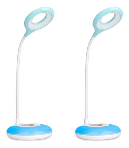 2 Pack Lámpara De Escritorio Led Luz De Mesa Inalámbrica Con