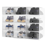 12pcs Organizadores Apilables Para Zapatos Cajas De Plastico