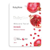 Máscara Facial De Tecido Romã Skin - Ruby Rose