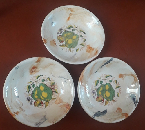 Lote 3 Bowls Compotera Porcelana Hartford Marmolada 