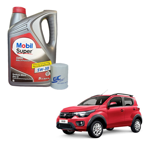 Paquete Cambio De Aceite Fiat Mobi 2018