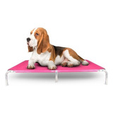 Cama Pet Suspensa Cão Gato Tamanho G 90x60x13 Ortopédica Cor Rosa