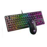 Teclado Y Mouse Rk Royal Kludge Rgb 60% Mecánico Combi Fr32w