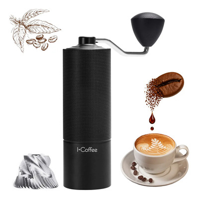 Icoffee Moedor De Café Manual C3s, Rebarba Cônica De Aço Inoxidável Cnc | Parcelamento sem juros
