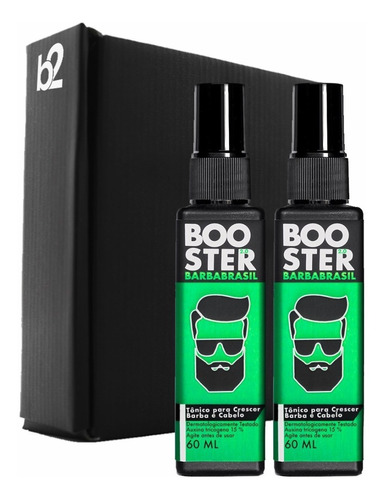Booster Kit Duplo De 4 Meses - Barba Brasil - Crescer Barba