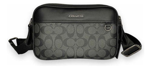 Mariconera Sobaquera Coach Doble, Monograma C Negra,original