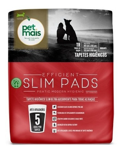 Alfombra Sanitaria Paño Pet Mais® Perros Slim Pads X6 Unid 