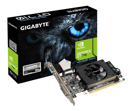 Tarjeta De Video Gigabyte 2gb Nvida Gt710 Ddr3 Low Profile