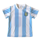 Camiseta Bebe Niño Argentina 86 Retro Personalizada