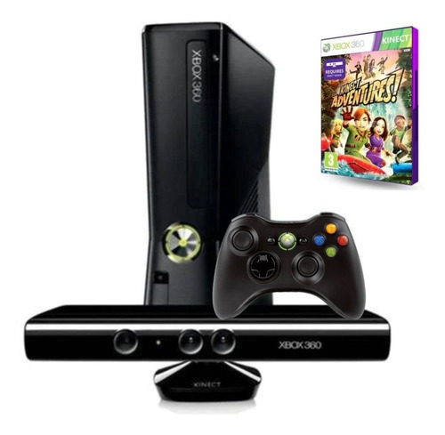 Xbox360 1 Sensor Kinect 1 Controle 1 Jogo Original Bloqueado