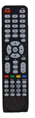 Control Remoto Tv Led Para Bixler Aiwa Audisat Cmb 566 Zuk