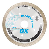 Disco De Diamante Ox Tools Corta Todos Los Azulejos 4.5 PuLG. Borde Continuo - Corte Sin Virutas Larga Duracion