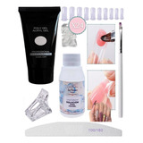 Kit Para Polygel Pincel Solucion Capsula Dual Completo 