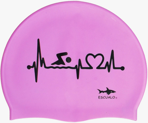 Gorras Natación Adulto Modelo Electro Love - Escualo Color Rosa Diseño De La Tela Estampada Talla Unitalla