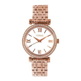 Reloj Feraud Paris Mujer Todo Rose Piedras Moderno Lf20048lr