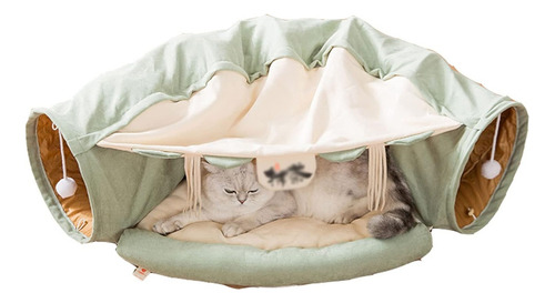 Cama Para Pet Túnel Gato Cachorro Brinquedo Cobertura Tapete