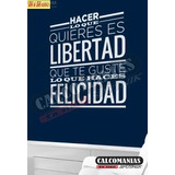 Vinil Decorativo Pared Frases Letras Hacer Lo Que Quieres