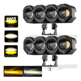 Par Faros Auxiliares Lupa Led Focos Luz 340w Para Auto, Moto