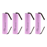 4 Célula 18650 2600mah 3.7v 26j Com Terminal De Solda