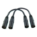 Adaptador Xlr Macho A Macho, 6 Pulgadas 2 Pack