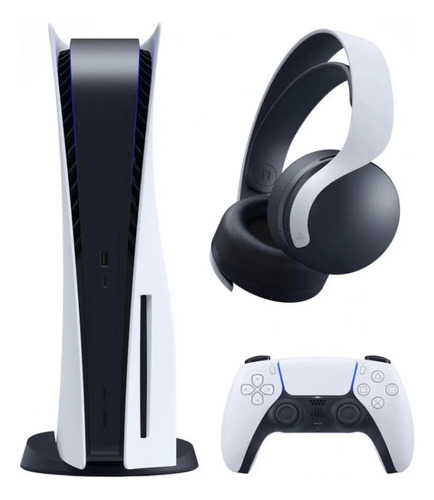 Console Playstation 5 + Fone De Ouvido Over-ear Gamer Sem Fi