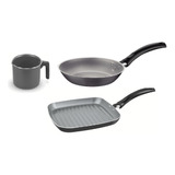 Set Ollas Bateria De Cocina Tramontina Turim Teflon 3 Pzs 