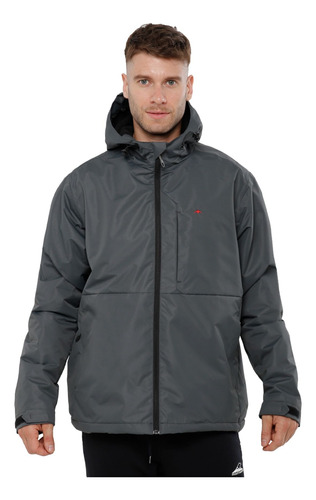 Campera De Abrigo Impermeable Montagne Viggo Con Polar 