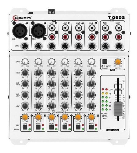 Mesa Som Automotivo Taramps T 0602 12v 6 Canais