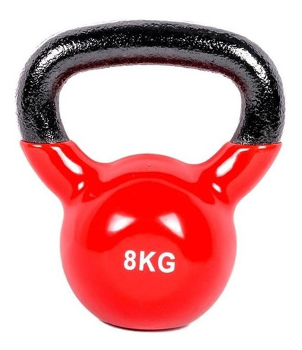 Pesa Rusa Mancuerna Kettlebell 8kg Hierro C/goma - El Rey