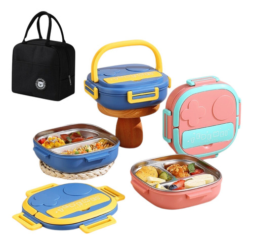 Marmita Pote Infantil Introdução Alimentar + Bolsa Térmica