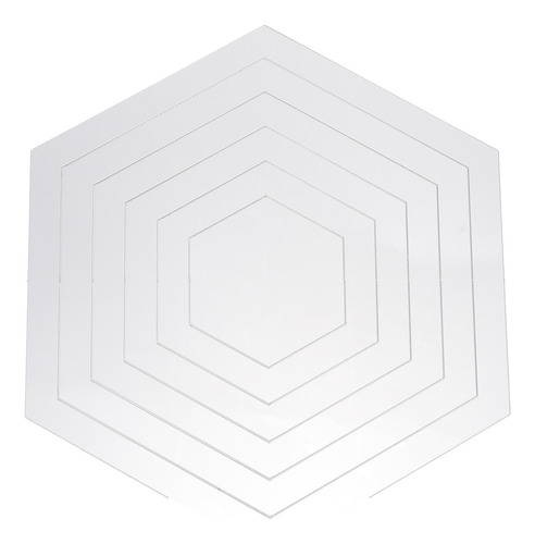 Set De 24 Pegatinas De Pared Con Espejo Hexagonal Para Decor